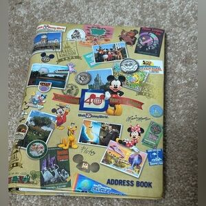 Walt Disney World 40th Anniversary Address Book - Epcot Magic Kingdom